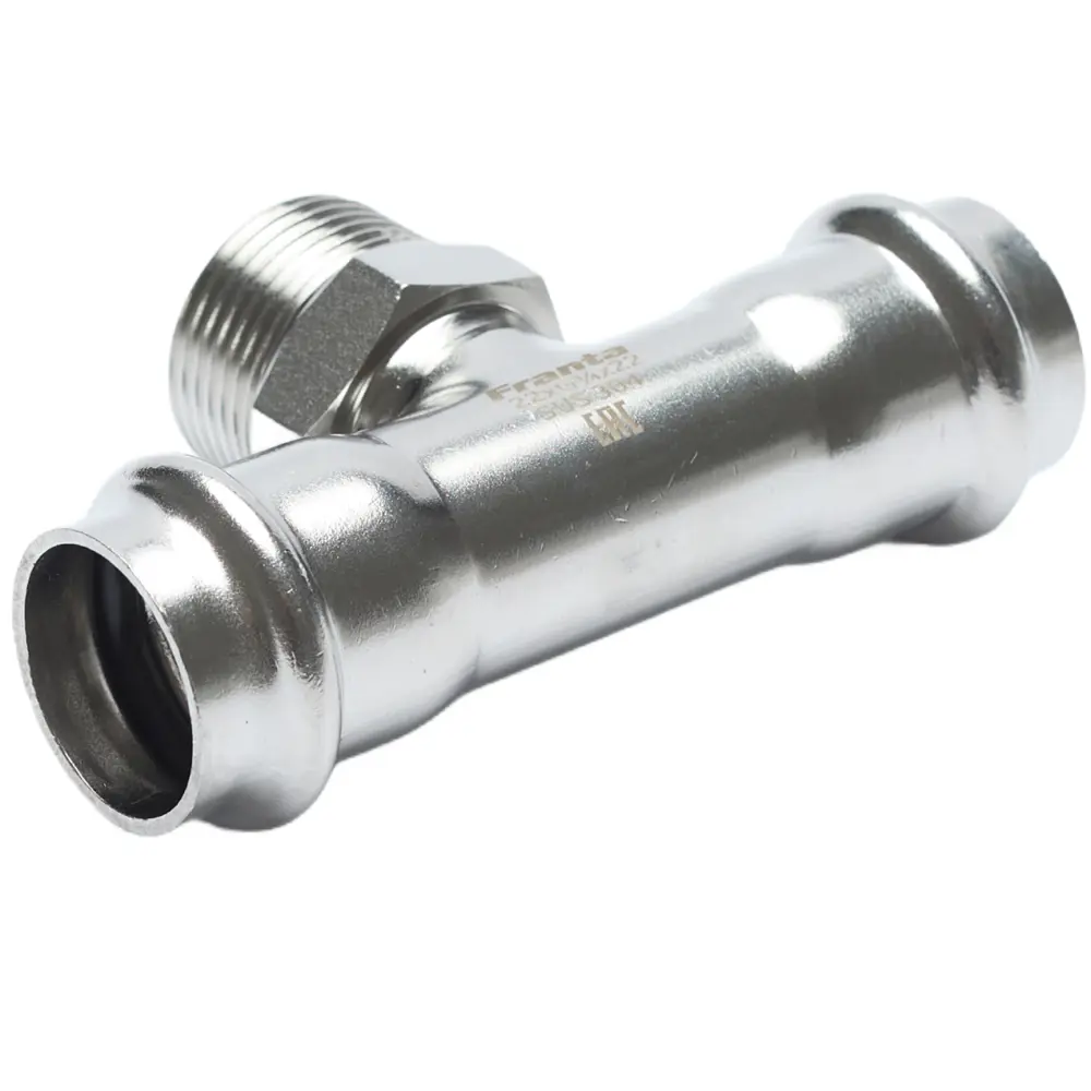 Фото 2 Тройник комбинированный Franta 15x3/4"x15 мм НР-ВПр нержавеющая сталь aisi 304 V23153400G Фото 2 Тройник комбинированный Franta 15x3/4"x15 мм НР-ВПр нержавеющая сталь aisi 304 V23153400G