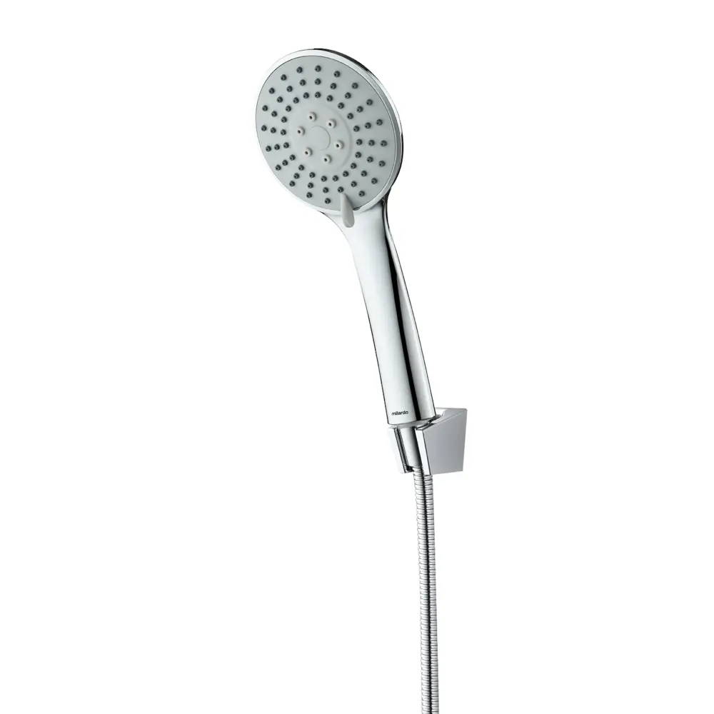 Фото Лейка для душа Essential Milardo 3303F10M16 с держателем цвет хром Фото Лейка для душа Essential Milardo 3303F10M16 с держателем цвет хром