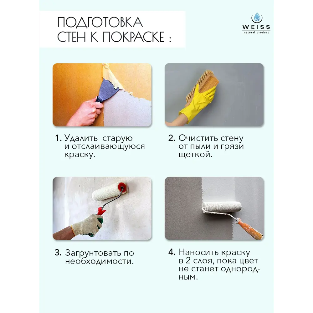 Фото 6 Краска для стен и потолков моющаяся Acrilux матовая цвет чистое небо 1.1 л Фото 6 Краска для стен и потолков моющаяся Acrilux матовая цвет чистое небо 1.1 л