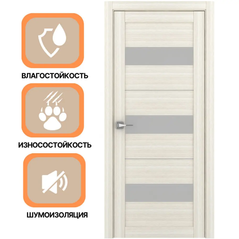 Фото 2 Дверь межкомнатная Uberture Eco-light 2126 остеклённая 200x80см пленка ПВХ цвет капучино велюр без замка и петель Фото 2 Дверь межкомнатная Uberture Eco-light 2126 остеклённая 200x80см пленка ПВХ цвет капучино велюр без замка и петель