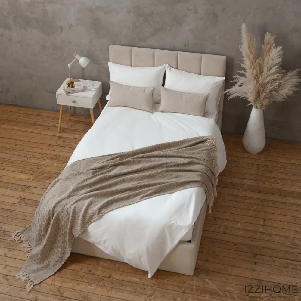 Фото 10 Кровать Izzihome Line 129x100x212 см дсп цвет бежевый Фото 10 Кровать Izzihome Line 129x100x212 см дсп цвет бежевый
