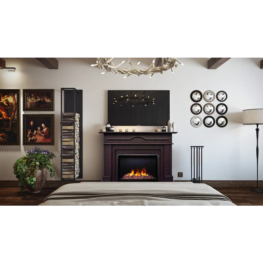 Фото 3 Каминокомплект Realflame Forli 26/25.5 DN с очагом CRONUS (CSTS63) 250Вт дуб античный Фото 3 Каминокомплект Realflame Forli 26/25.5 DN с очагом CRONUS (CSTS63) 250Вт дуб античный