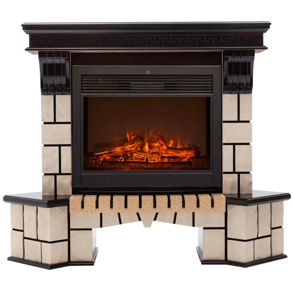 Фото Каминокомплект Realflame Stone Corner 26 АО с очагом Genius 26 1550Вт дуб античный Фото Каминокомплект Realflame Stone Corner 26 АО с очагом Genius 26 1550Вт дуб античный