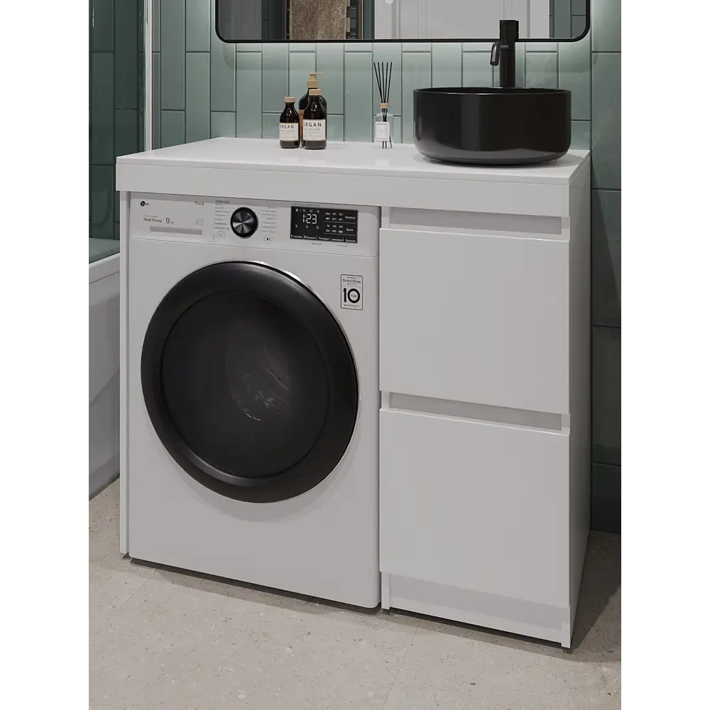 Фото 2 Тумба под раковину подвесная Topline TLTI100W-7345B 100см цвет белый глянец, с раковиной Фото 2 Тумба под раковину подвесная Topline TLTI100W-7345B 100см цвет белый глянец, с раковиной