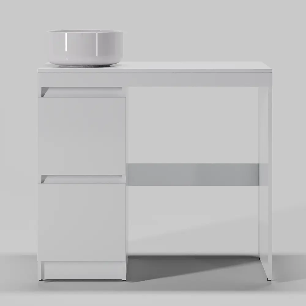 Фото 6 Тумба под раковину подвесная Topline TLTI100W-7345W 100см цвет белый глянец, с раковиной Фото 6 Тумба под раковину подвесная Topline TLTI100W-7345W 100см цвет белый глянец, с раковиной