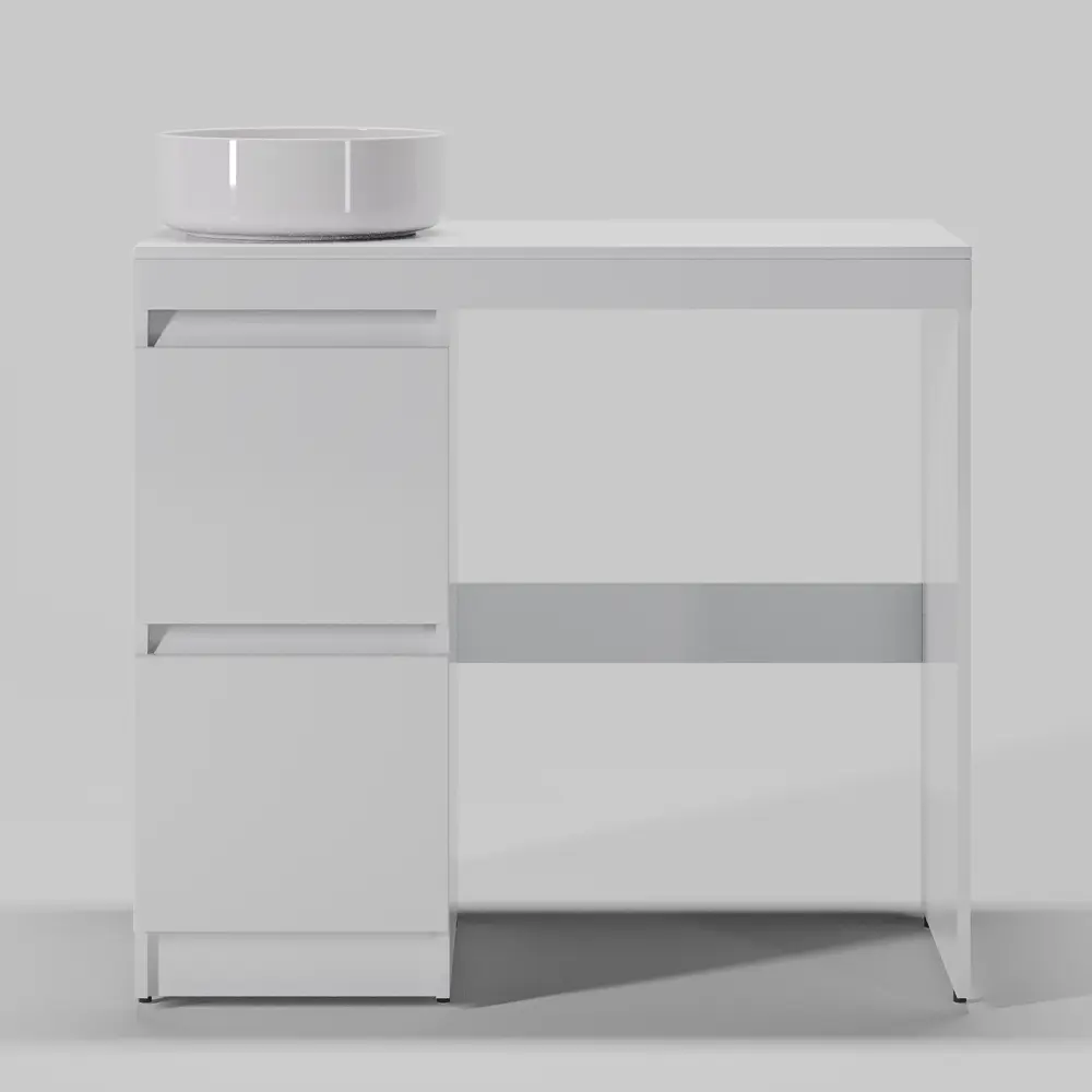 Фото 6 Тумба под раковину подвесная Topline TLTI100W-9360W 100см цвет белый глянец, с раковиной Фото 6 Тумба под раковину подвесная Topline TLTI100W-9360W 100см цвет белый глянец, с раковиной