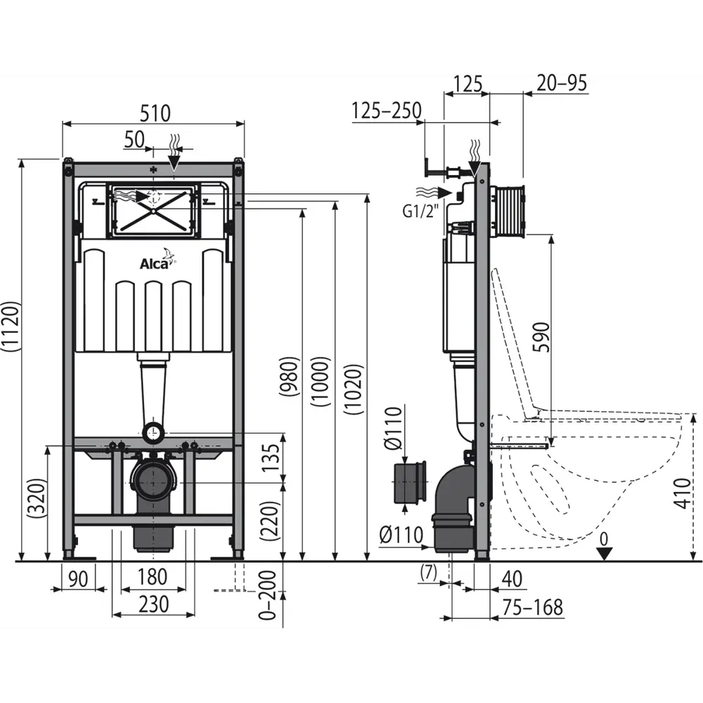 Фото 5 Комплект 3 в 1 инсталляция AlcaPlast с унитазом Vincea Cute VT1-24 кнопка белая Фото 5 Комплект 3 в 1 инсталляция AlcaPlast с унитазом Vincea Cute VT1-24 кнопка белая