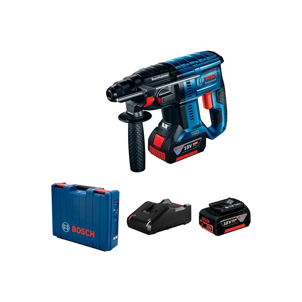 Фото Перфоратор аккумуляторный бесщеточный SDS Plus Bosch Professional GBH 180-LI, 0611911121, 18 В Li-Ion 2x220 Ач, 1.7 Дж Фото Перфоратор аккумуляторный бесщеточный SDS Plus Bosch Professional GBH 180-LI, 0611911121, 18 В Li-Ion 2x220 Ач, 1.7 Дж