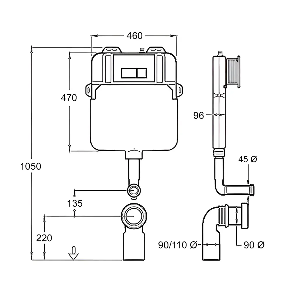Фото 6 Комплект 3 в 1 инсталляция Enio Tecnico с унитазом приставным Ceramica Nova Cubic Rimless CN1809 с кнопкой белой Geometria Фото 6 Комплект 3 в 1 инсталляция Enio Tecnico с унитазом приставным Ceramica Nova Cubic Rimless CN1809 с кнопкой белой Geometria