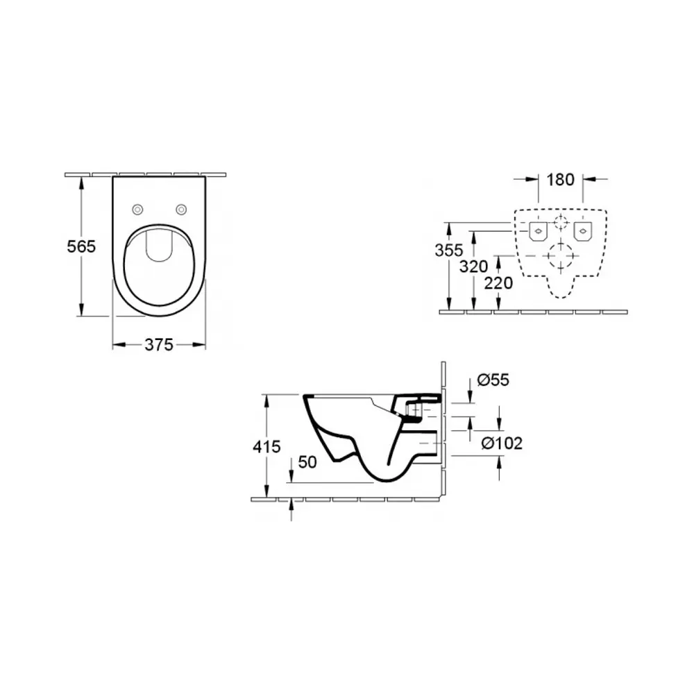 Фото 6 Комплект 3 в 1 инсталляция Enio Tecnico с унитазом подвесным Villeroy Subway 2.0 5614R201 кнопка белая матовая Rettangolo