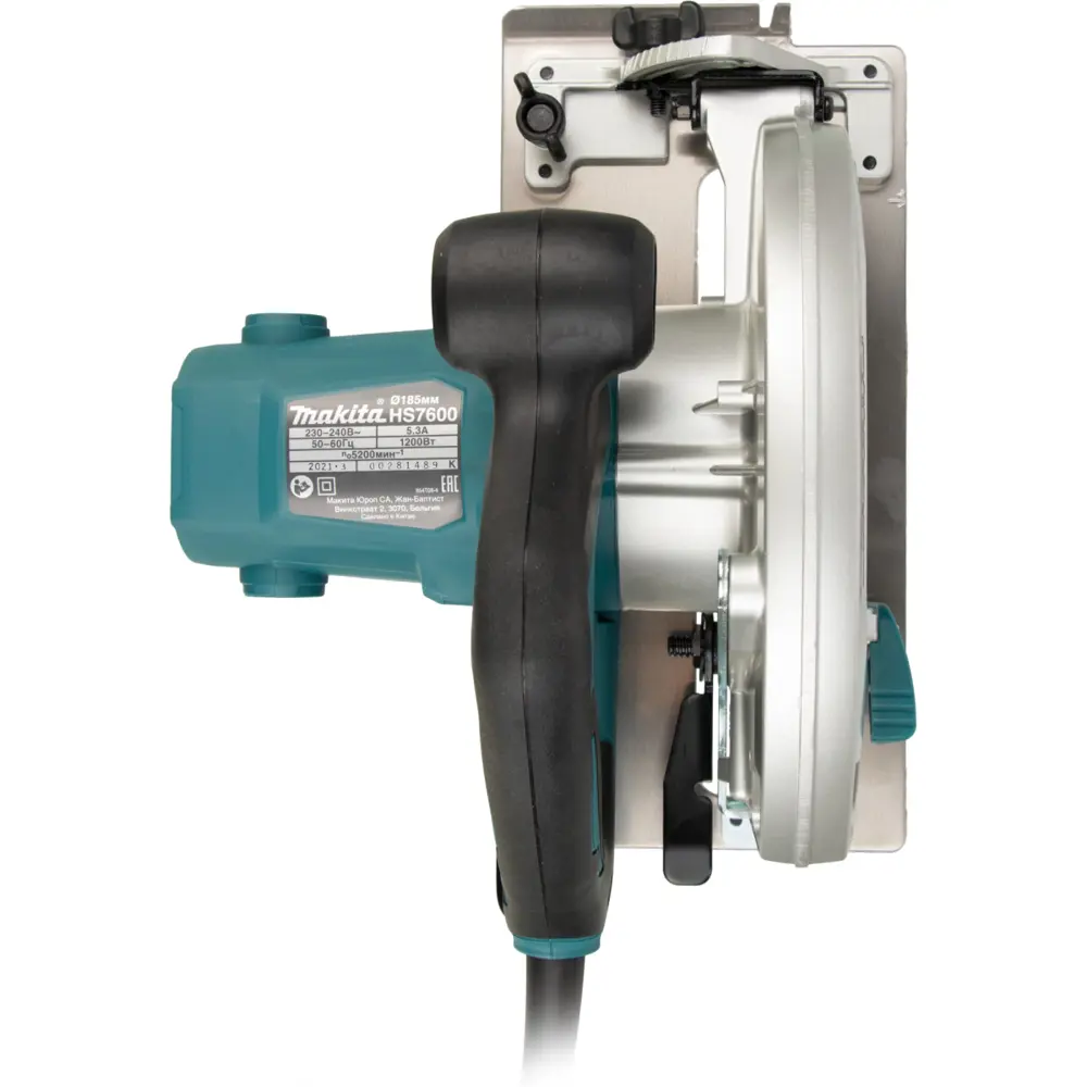 Фото 8 Пила циркулярная сетевая Makita HS7600, 1200 Вт, 185 мм Фото 8 Пила циркулярная сетевая Makita HS7600, 1200 Вт, 185 мм