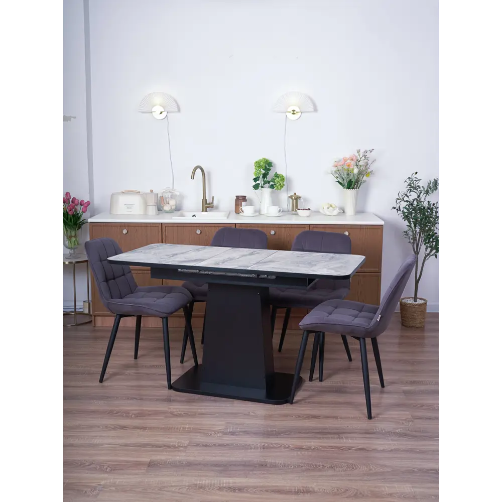 Фото 4 Кухонный стол прямоугольный Frenesie 108x68 см пластик цвет 1470 гранит светлый Фото 4 Кухонный стол прямоугольный Frenesie 108x68 см пластик цвет 1470 гранит светлый
