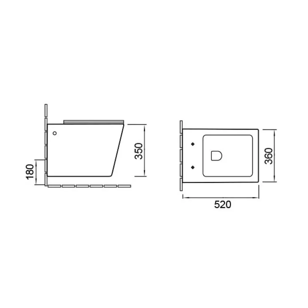 Фото 6 Комплект инсталляции 3 в 1: инсталляция Enio Tecnico унитаз Vincea Q-Line MB кнопка хром Quadro Фото 6 Комплект инсталляции 3 в 1: инсталляция Enio Tecnico унитаз Vincea Q-Line MB кнопка хром Quadro