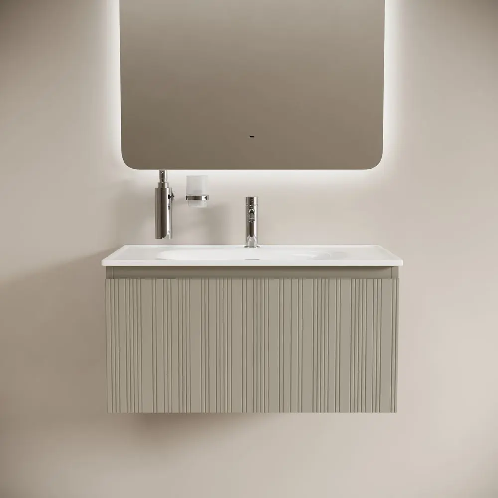 Фото 2 Тумба под раковину напольная Sancos CD80GP 78.5см цвет серая платина Фото 2 Тумба под раковину напольная Sancos CD80GP 78.5см цвет серая платина