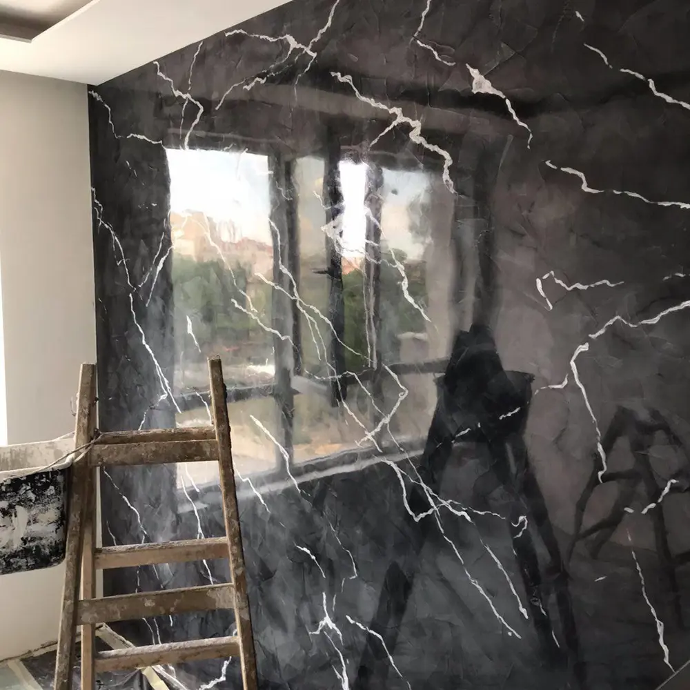 Фото 12 Декоративная штукатурка Dessa decor Венеция для имитации полированного мрамора цвет белый 4.9 кг Фото 12 Декоративная штукатурка Dessa decor Венеция для имитации полированного мрамора цвет белый 4.9 кг