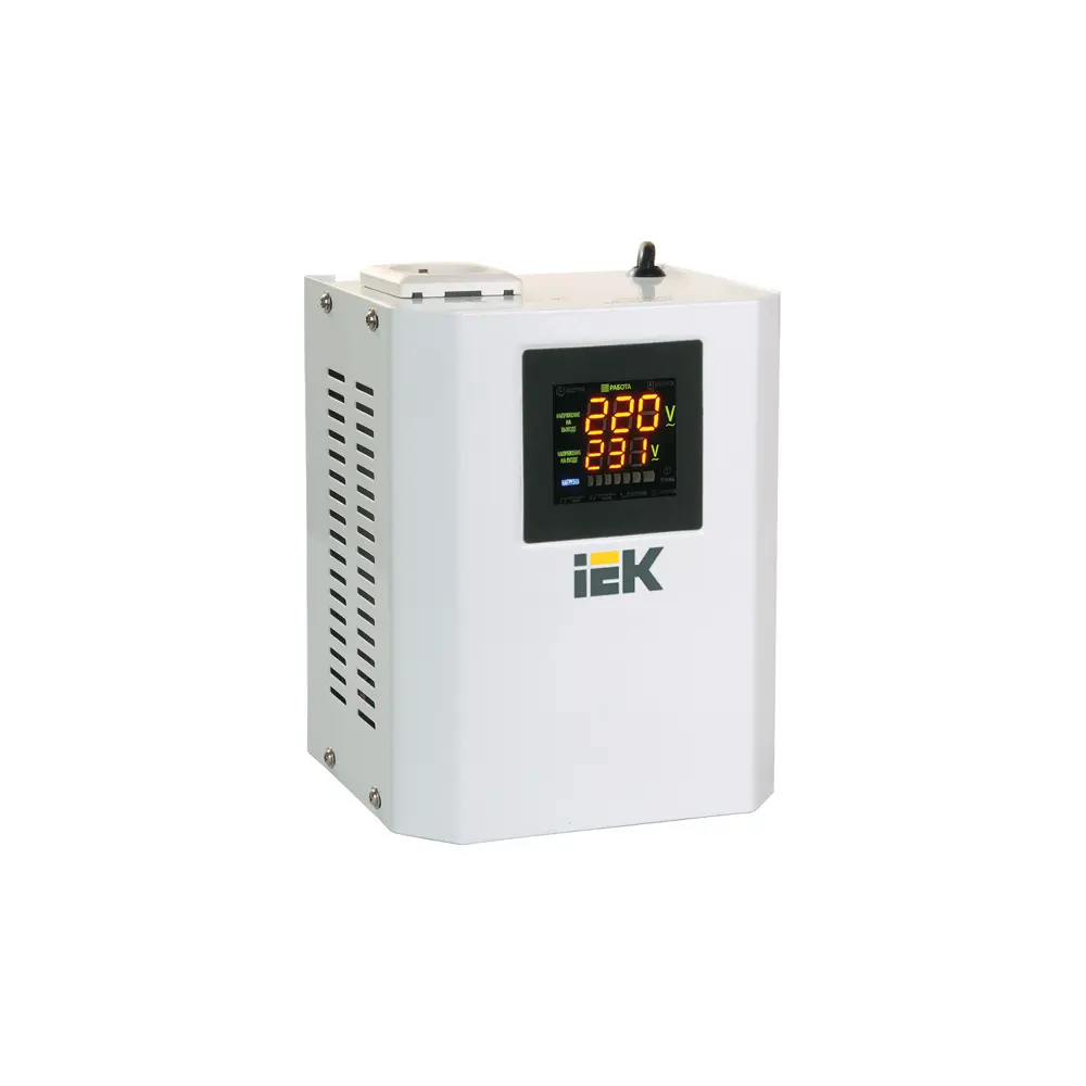 Фото Стабилизатор напряжения Iek Boiler однофазный 0.5 ВА 110-270В Фото Стабилизатор напряжения Iek Boiler однофазный 0.5 ВА 110-270В