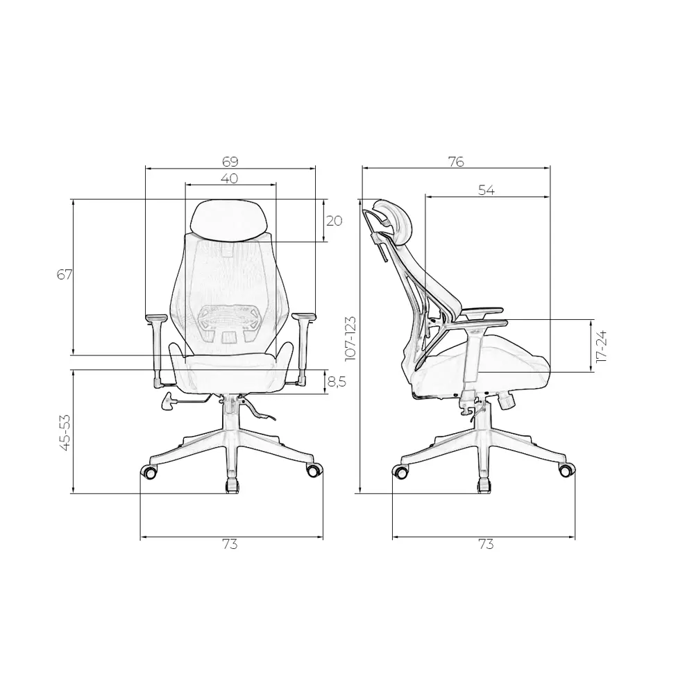 Фото 17 Офисное кресло Dobrin Teodor 73x123x76 см текстиль цвет черный Фото 17 Офисное кресло Dobrin Teodor 73x123x76 см текстиль цвет черный