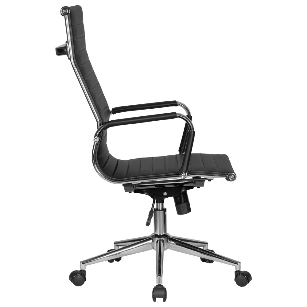 Фото 4 Офисное кресло Dobrin Clark simple lmr-101b 68x115x68 см искусственная кожа цвет черный/хром Фото 4 Офисное кресло Dobrin Clark simple lmr-101b 68x115x68 см искусственная кожа цвет черный/хром