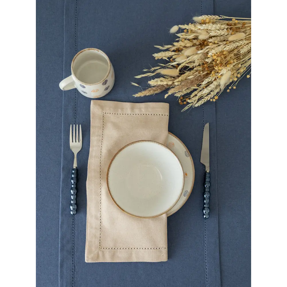 Фото 9 Скатерть на стол Denastia BASIC COLLECTION прямоугольная 140x180 см цвет синий Фото 9 Скатерть на стол Denastia BASIC COLLECTION прямоугольная 140x180 см цвет синий