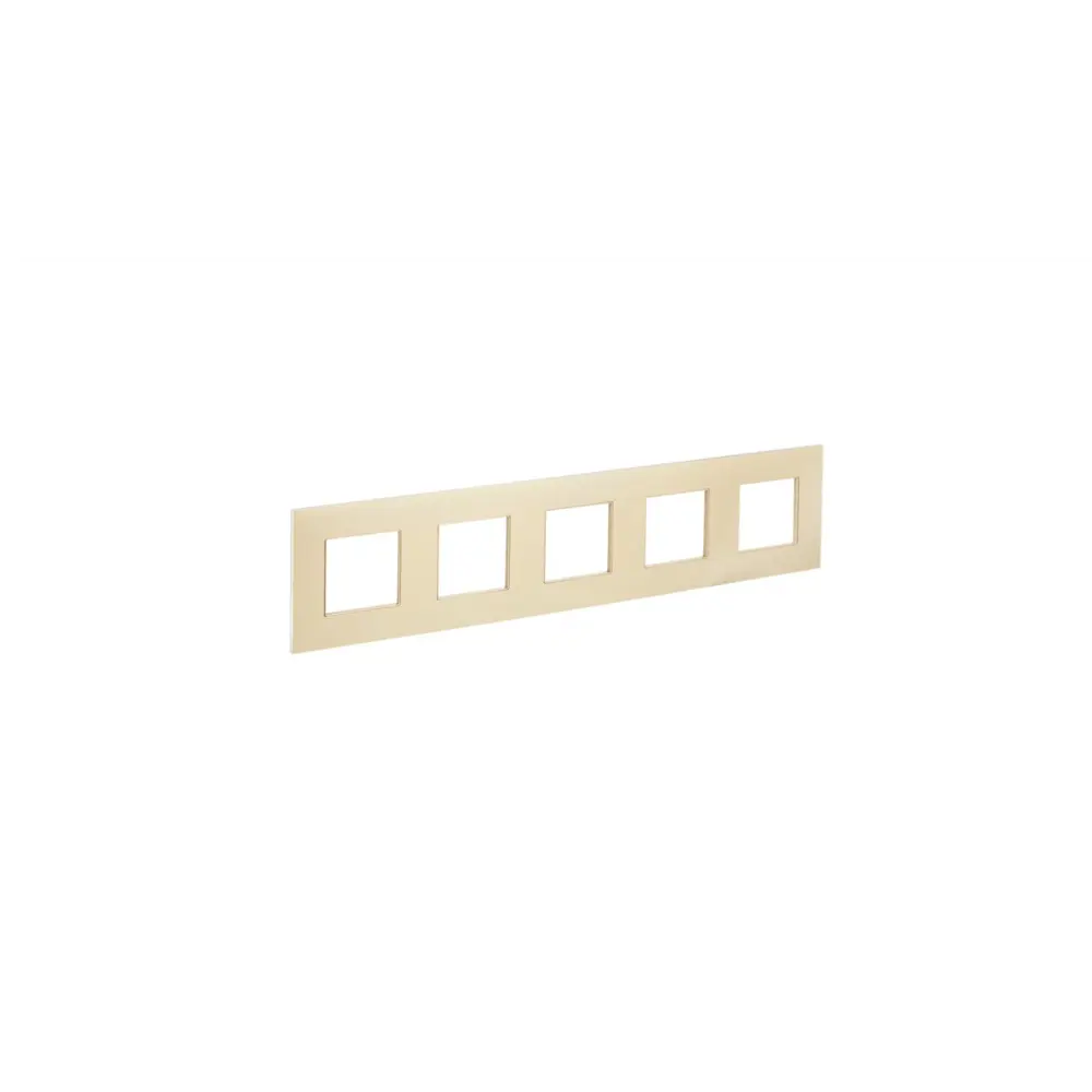 Фото Рамка для розеток и выключателей Iek Skandy SK-F35Sh 5 постов металл цвет шампань Фото Рамка для розеток и выключателей Iek Skandy SK-F35Sh 5 постов металл цвет шампань