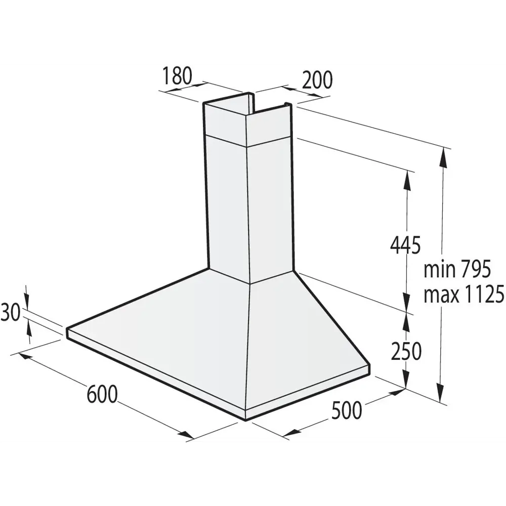 Фото 4 Вытяжка Gorenje WHC63CLB 1509910 60 см цвет черный Фото 4 Вытяжка Gorenje WHC63CLB 1509910 60 см цвет черный
