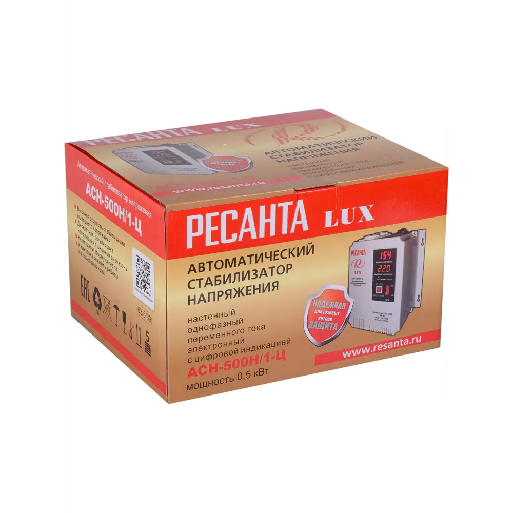 Фото 8 Стабилизатор напряжения Ресанта АСН-500Н/1-Ц однофазный 0.5 ВА 140-260В Фото 8 Стабилизатор напряжения Ресанта АСН-500Н/1-Ц однофазный 0.5 ВА 140-260В