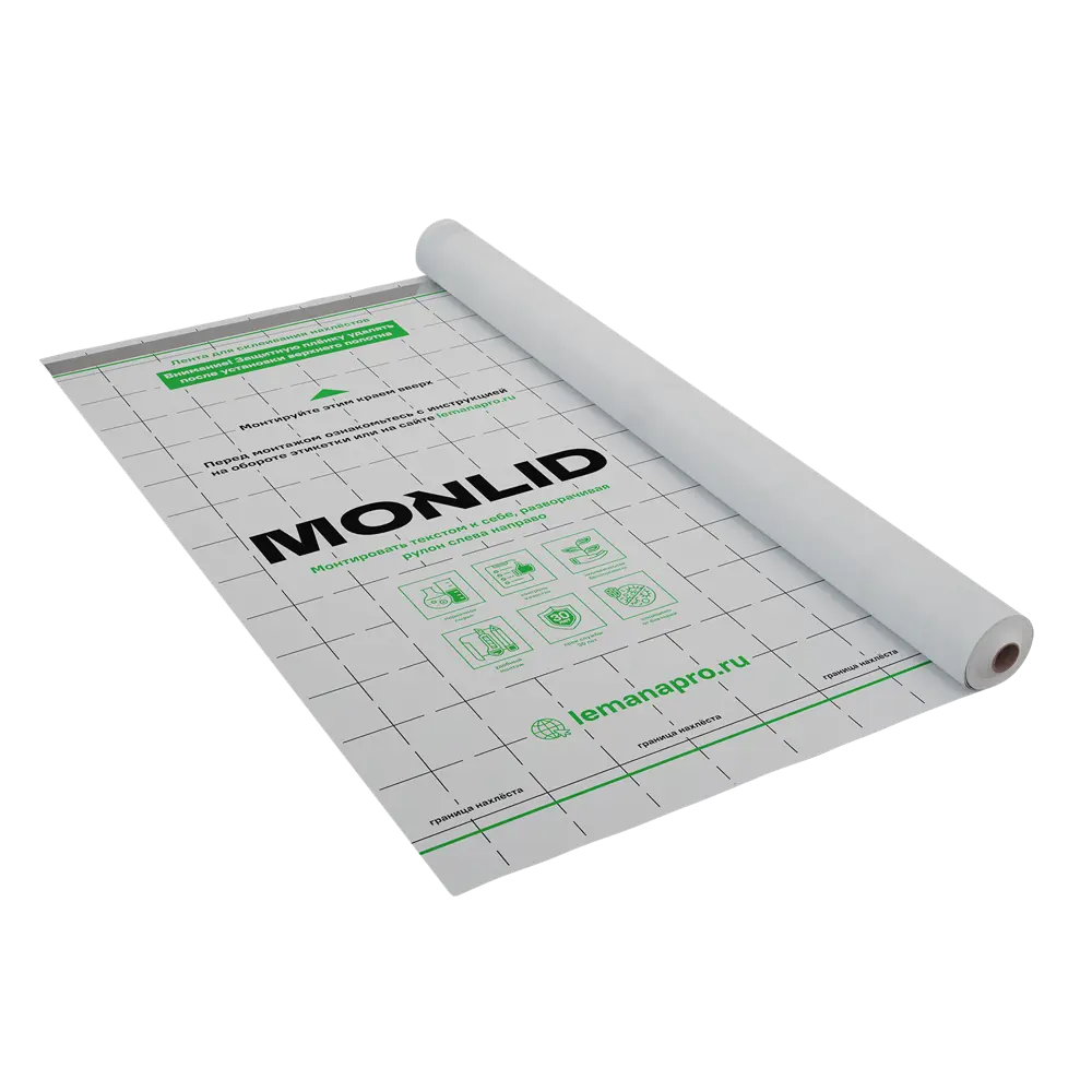 Фото 2 Ветро-влагоизоляция Monlid A 35 м2 Фото 2 Ветро-влагоизоляция Monlid A 35 м2