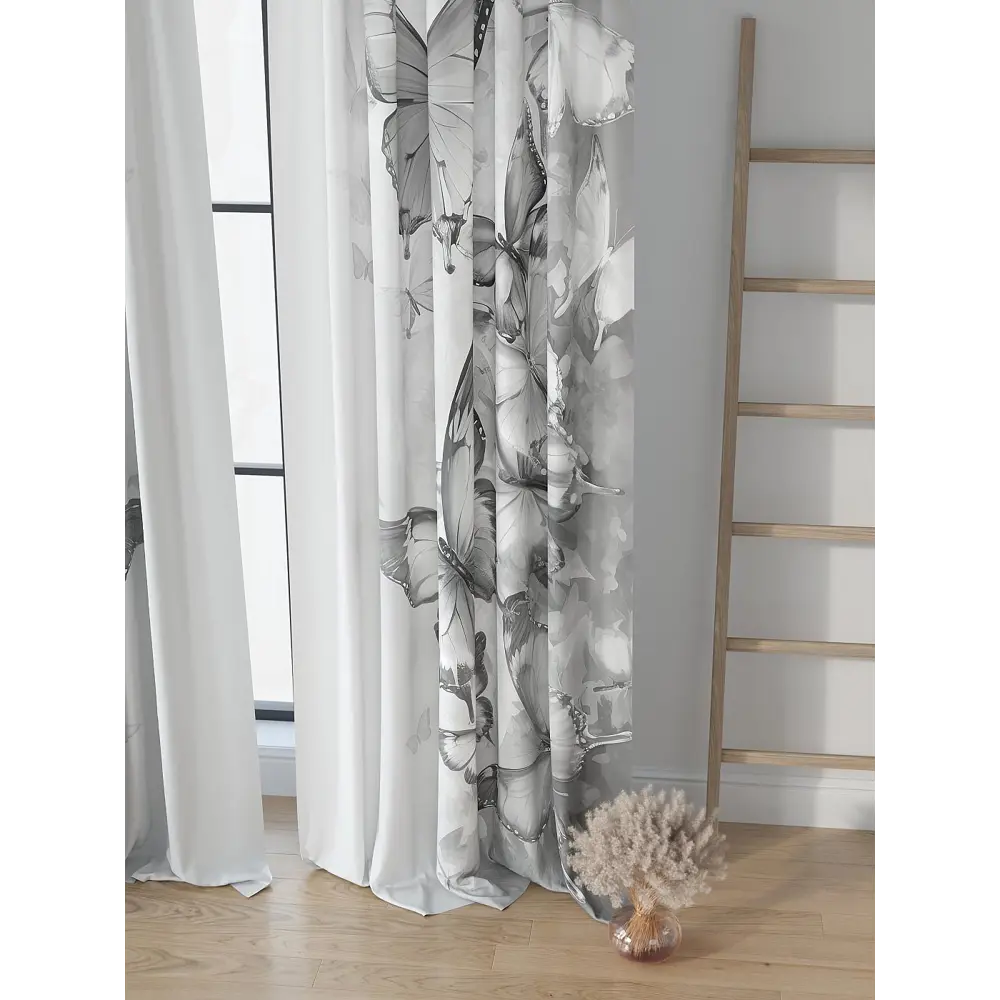 Фото 4 Комплект штор на шторной ленте Comfy Way Марвелт 150x250 см цвет серый Фото 4 Комплект штор на шторной ленте Comfy Way Марвелт 150x250 см цвет серый