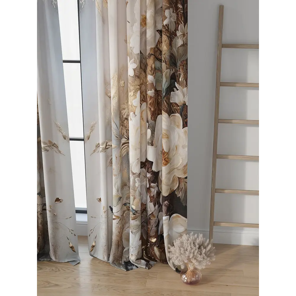 Фото 4 Комплект штор на шторной ленте Comfy Way Милвент 150x250 см цвет бежевый Фото 4 Комплект штор на шторной ленте Comfy Way Милвент 150x250 см цвет бежевый