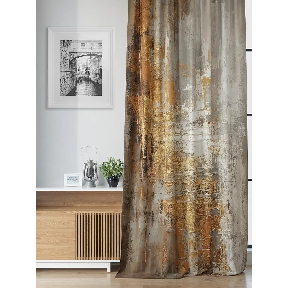 Фото 2 Комплект штор на шторной ленте Comfy Way Феринавис 150x250 см цвет серый Фото 2 Комплект штор на шторной ленте Comfy Way Феринавис 150x250 см цвет серый