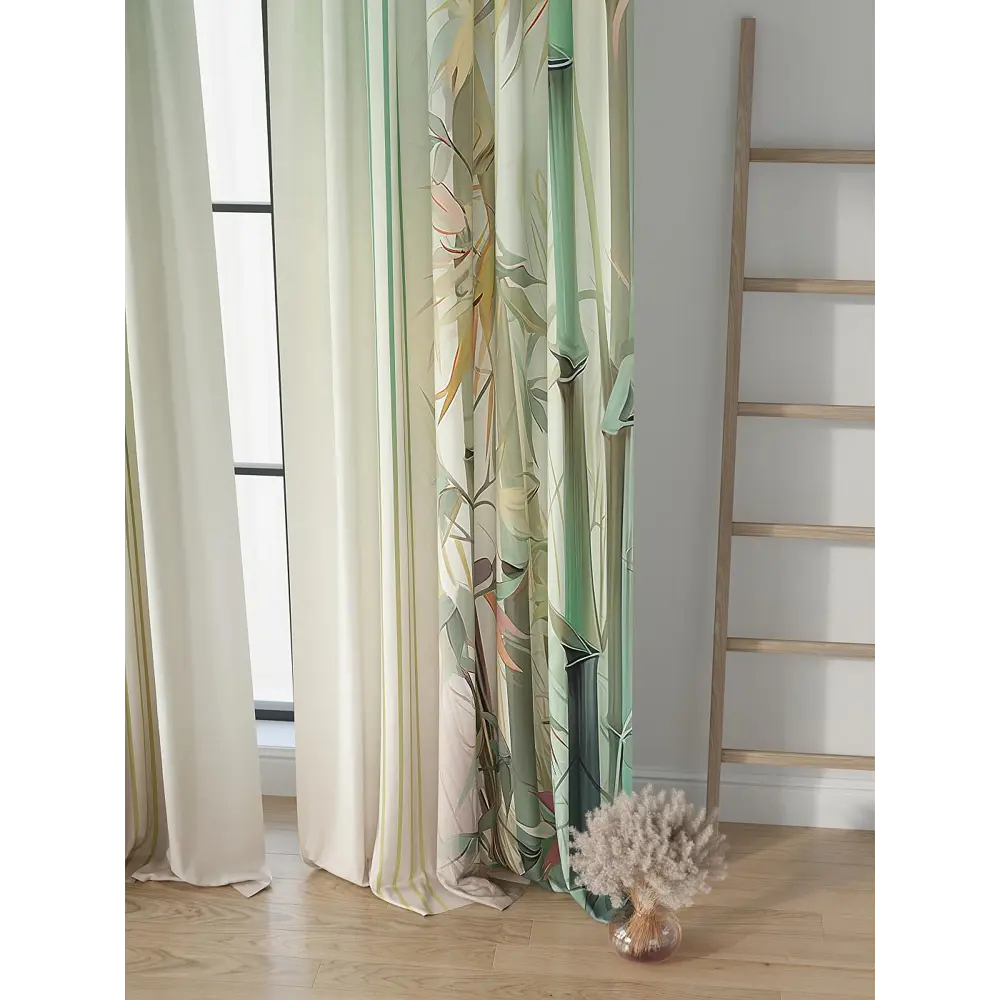 Фото 4 Комплект штор на шторной ленте Comfy Way Ранефорт 150x250 см цвет бежевый Фото 4 Комплект штор на шторной ленте Comfy Way Ранефорт 150x250 см цвет бежевый