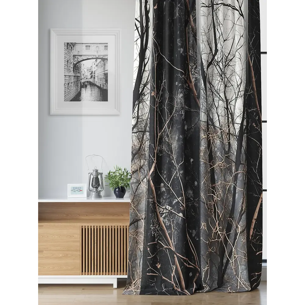 Фото 3 Комплект штор на шторной ленте Comfy Way Кранифорт 150x250 см цвет белый Фото 3 Комплект штор на шторной ленте Comfy Way Кранифорт 150x250 см цвет белый