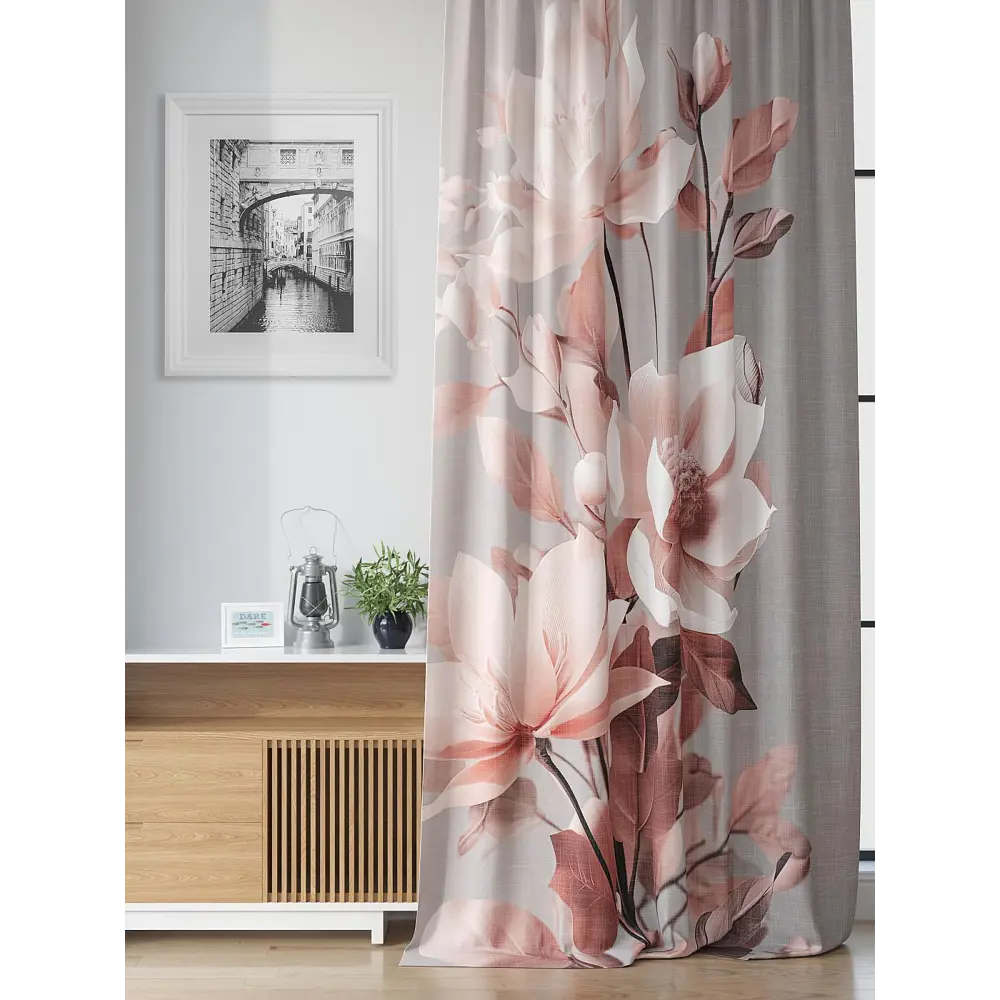 Фото 3 Комплект штор на шторной ленте Comfy Way Флионмирс 150x250 см цвет серый Фото 3 Комплект штор на шторной ленте Comfy Way Флионмирс 150x250 см цвет серый