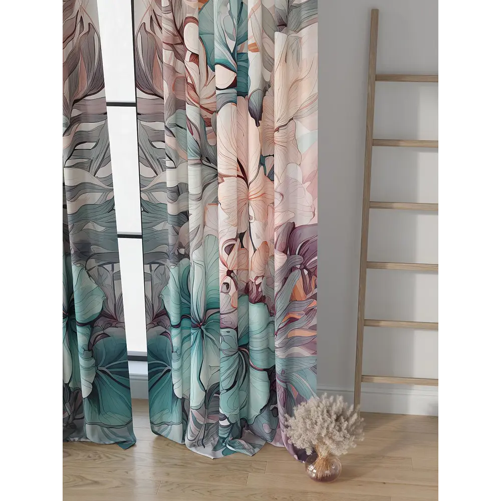 Фото 3 Комплект штор на шторной ленте Comfy Way Филиортис 150x250 см цвет розовый Фото 3 Комплект штор на шторной ленте Comfy Way Филиортис 150x250 см цвет розовый