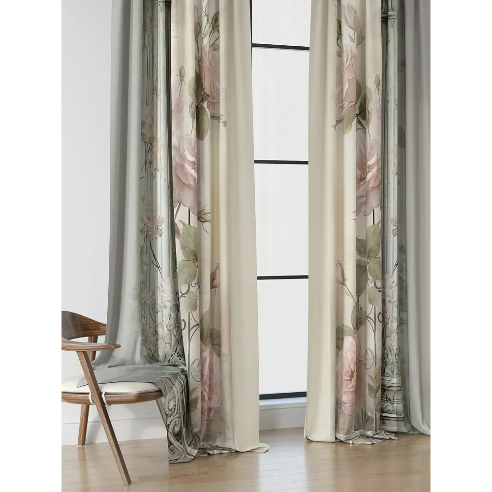 Фото 4 Комплект штор на шторной ленте Comfy Way Ронмиарт 150x250 см цвет бежевый Фото 4 Комплект штор на шторной ленте Comfy Way Ронмиарт 150x250 см цвет бежевый