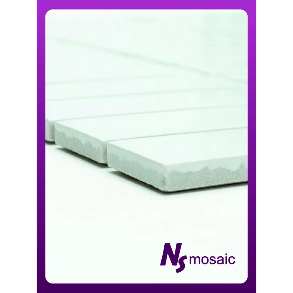 Фото 3 Декоративная мозаика Nsmosaic P-540 NS08PL0185nsk 30x30см цвет Белый Фото 3 Декоративная мозаика Nsmosaic P-540 NS08PL0185nsk 30x30см цвет Белый
