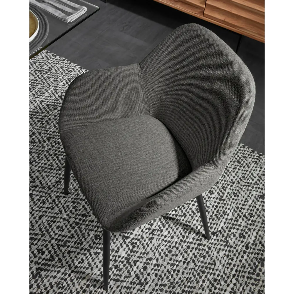 Фото 8 Стул La forma Konna 52x79x49 см текстиль цвет серый Фото 8 Стул La forma Konna 52x79x49 см текстиль цвет серый