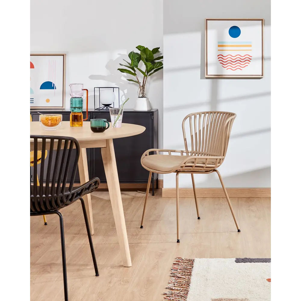 Фото 7 Стул La forma Surpik 43x80x52 см эко кожа цвет бежевый Фото 7 Стул La forma Surpik 43x80x52 см эко кожа цвет бежевый