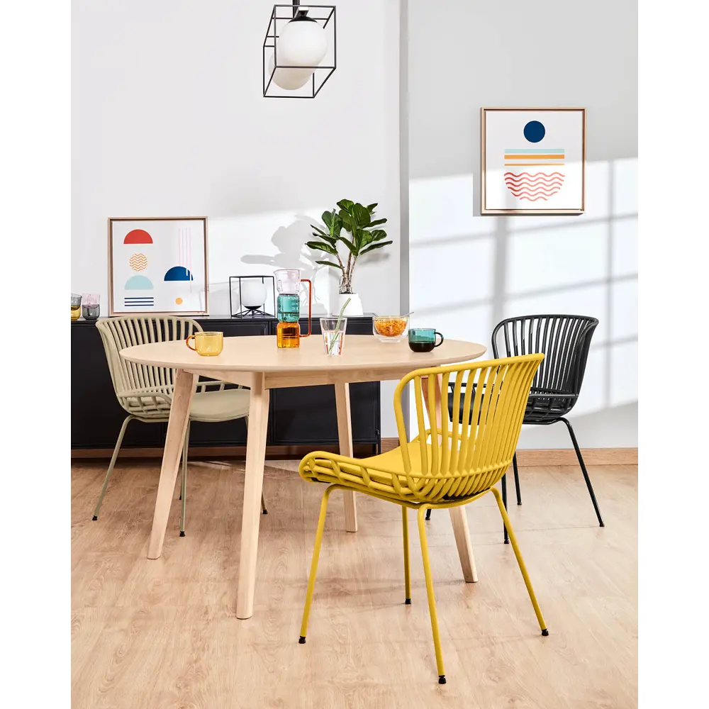 Фото 6 Стул La forma Surpik 43x80x52 см эко кожа цвет бежевый Фото 6 Стул La forma Surpik 43x80x52 см эко кожа цвет бежевый