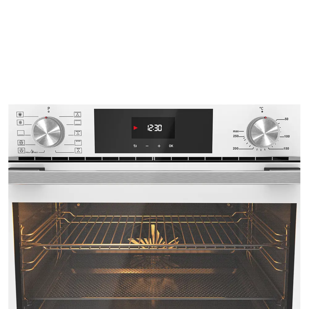Фото 6 Духовой шкаф встраиваемый электрический MILLEN MEO 6005 WH белый с таймером конвекция 81л 10 режимов телескоп Фото 6 Духовой шкаф встраиваемый электрический MILLEN MEO 6005 WH белый с таймером конвекция 81л 10 режимов телескоп