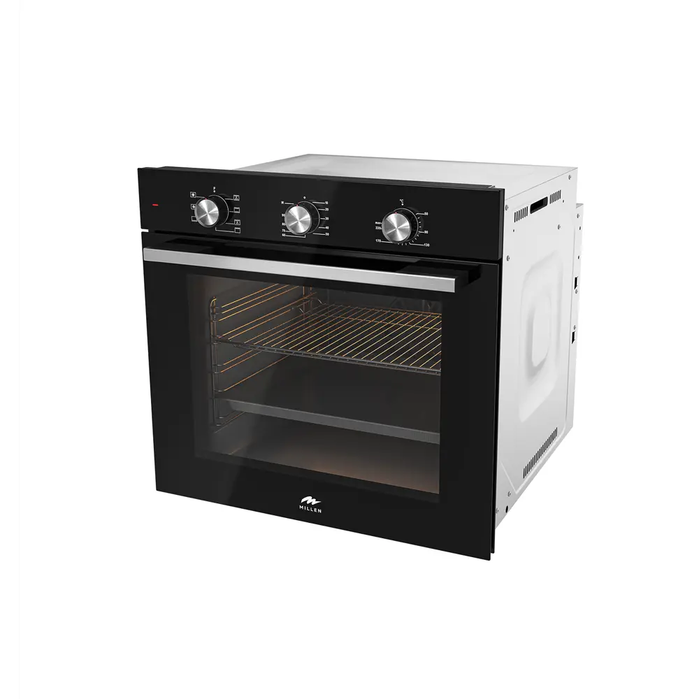 Фото 4 Духовой шкаф встраиваемый электрический MILLEN MEO 6001 BL черный с таймером конвекция 78л 7 режимов Фото 4 Духовой шкаф встраиваемый электрический MILLEN MEO 6001 BL черный с таймером конвекция 78л 7 режимов