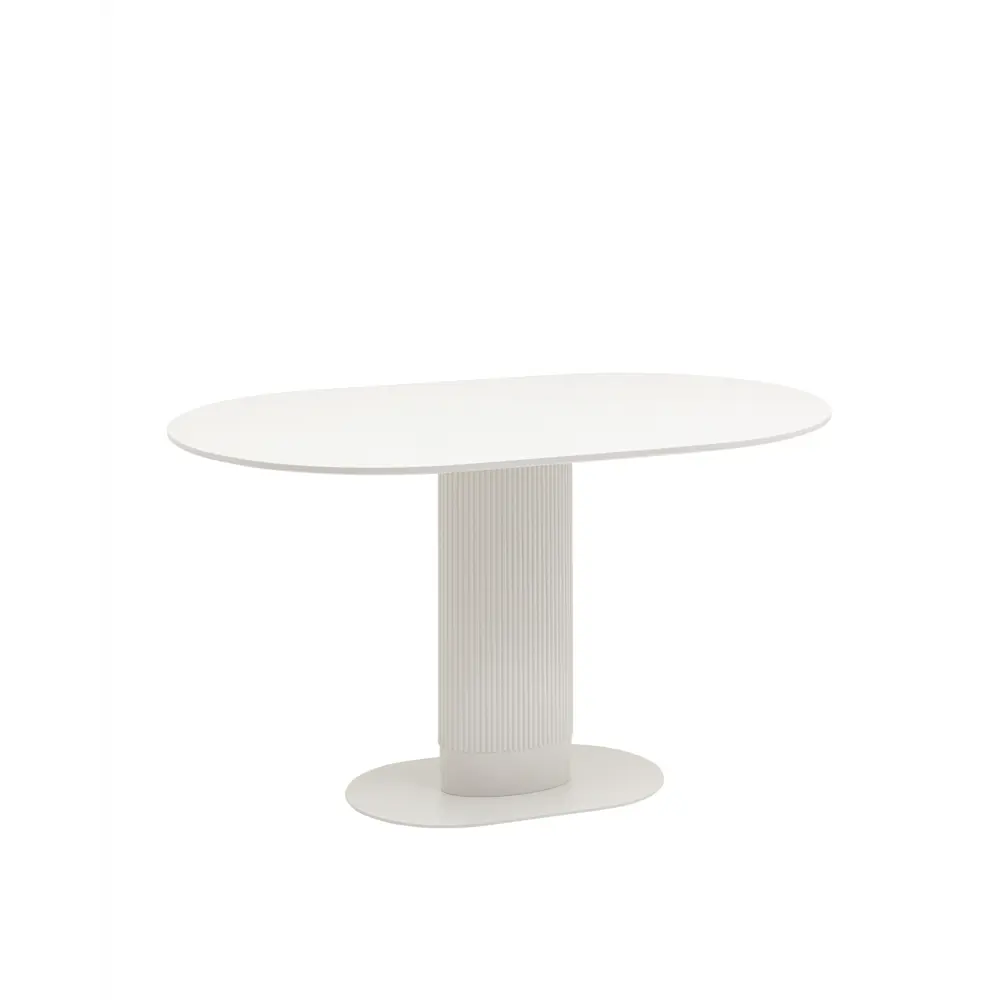 Фото 3 Стол овальный Stool group 80x130 см мдф цвет белый Фото 3 Стол овальный Stool group 80x130 см мдф цвет белый