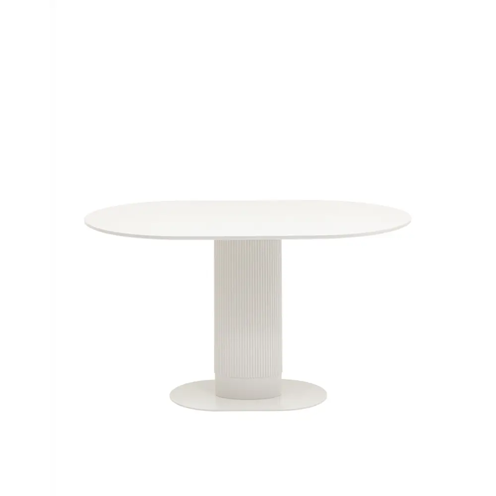 Фото 5 Стол овальный Stool group 80x130 см мдф цвет белый Фото 5 Стол овальный Stool group 80x130 см мдф цвет белый