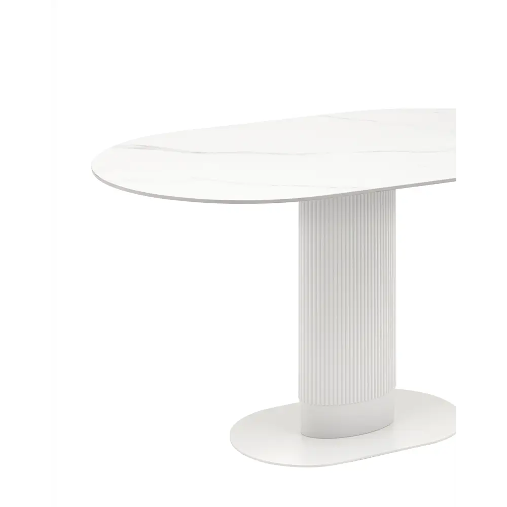 Фото 8 Стол овальный Stool group 80x130 см керамика цвет белый Фото 8 Стол овальный Stool group 80x130 см керамика цвет белый