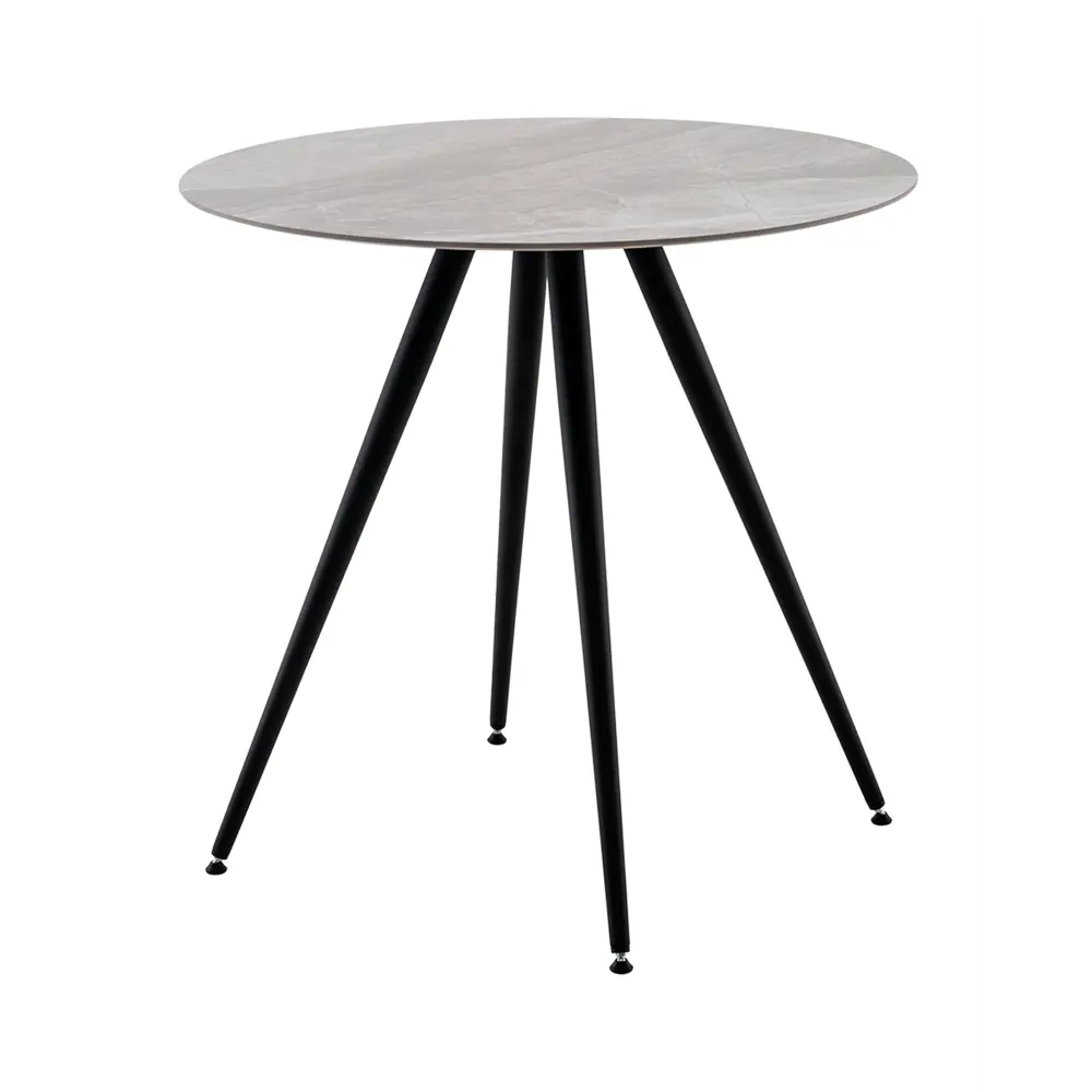 Фото Стол круглый Stool group 80x80 см керамика цвет серый мрамор Фото Стол круглый Stool group 80x80 см керамика цвет серый мрамор