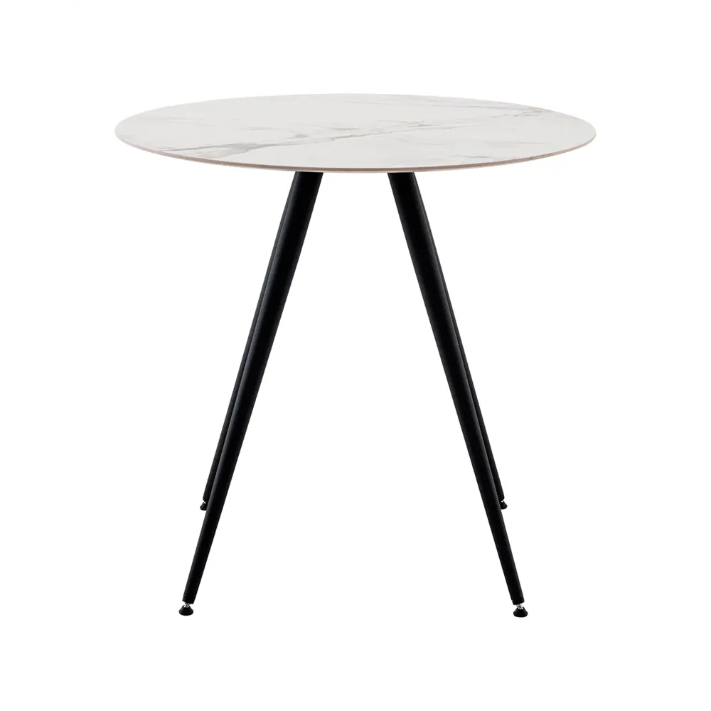 Фото 3 Стол круглый Stool group 80x80 см керамика цвет белый мрамор Фото 3 Стол круглый Stool group 80x80 см керамика цвет белый мрамор