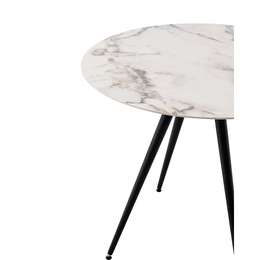 Фото 6 Стол круглый Stool group 90x90 см керамика цвет белый мрамор Фото 6 Стол круглый Stool group 90x90 см керамика цвет белый мрамор