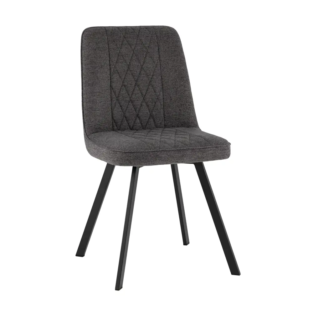 Фото Стул для кухни обеденный Grein темно-серый (комплект 4 стула) Фото Стул для кухни обеденный Grein темно-серый (комплект 4 стула)