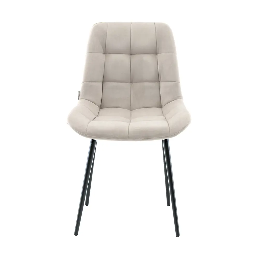 Фото 2 Стул для кухни обеденный Флекс велюр бежевый (комплект 4 стула)