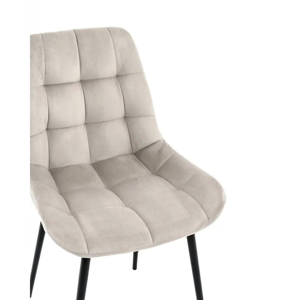 Фото 7 Стул для кухни обеденный Флекс велюр бежевый (комплект 4 стула)